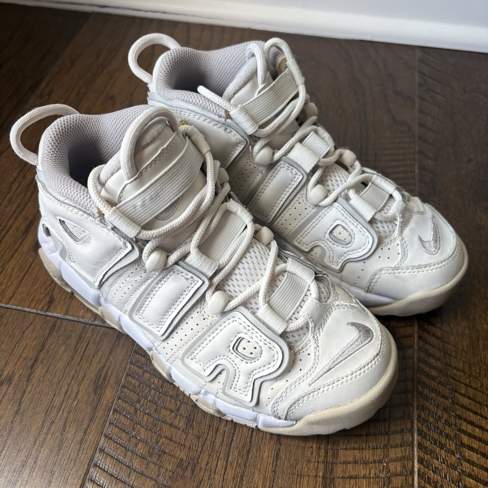 Nike Air More Uptempo GS Size 3,5Phantom Iron Ore White DM1023-001 Sneakers Shoe - Picture 11 of 11